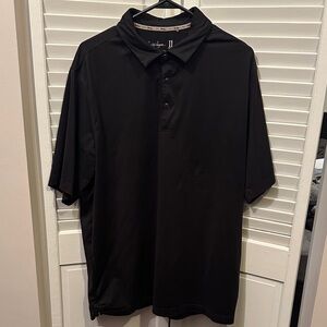 Walter Hagen Classic Black Polo Like Nee Mens Large